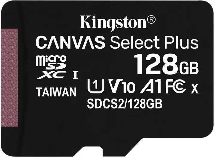 Kartelë për memorie Kingston Micro SDXC Canvas Select Plus 100R 128GB 100MB/s UHS-I + adapter - 2