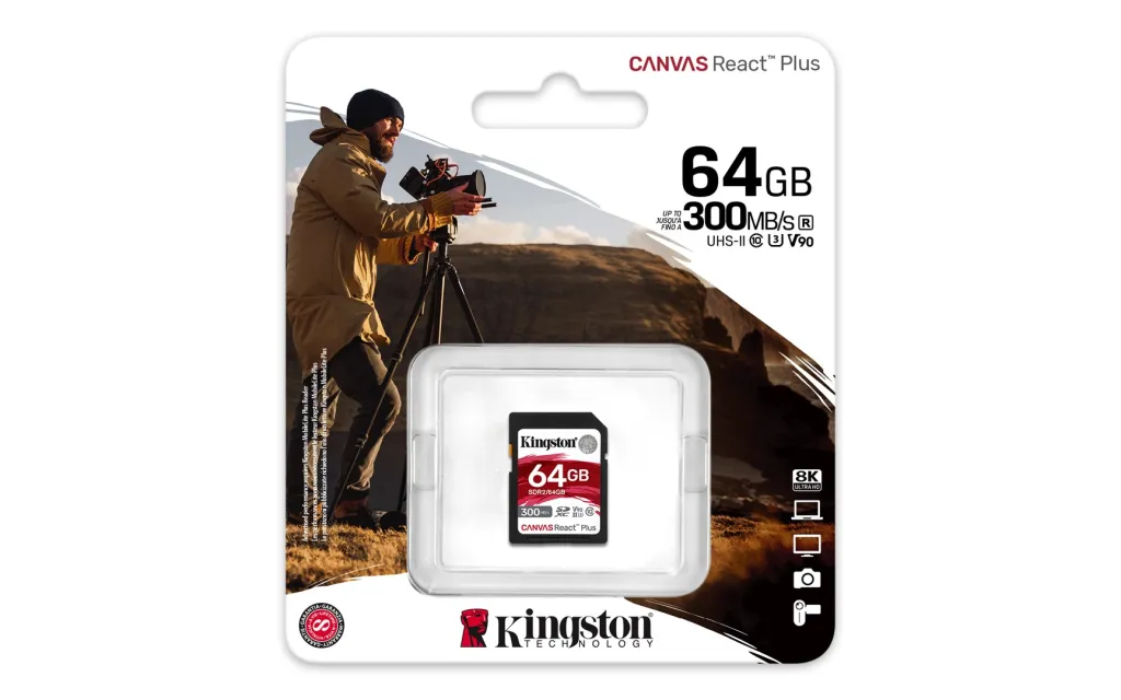 Kartë memorie Kingston Technology Canvas React Plus, 64GB - 3