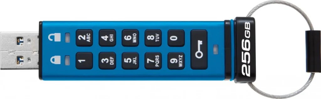 USB Pendrive Kingston IronKey 200, 256GB, USB 3.0, AES, e kaltër - 2