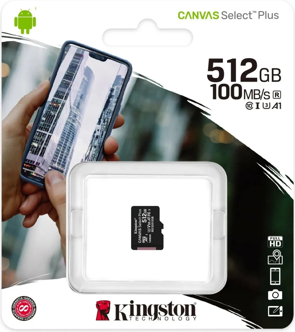Kartë memorie Kingston Canvas Select Plus MicroSD, 512GB - 3
