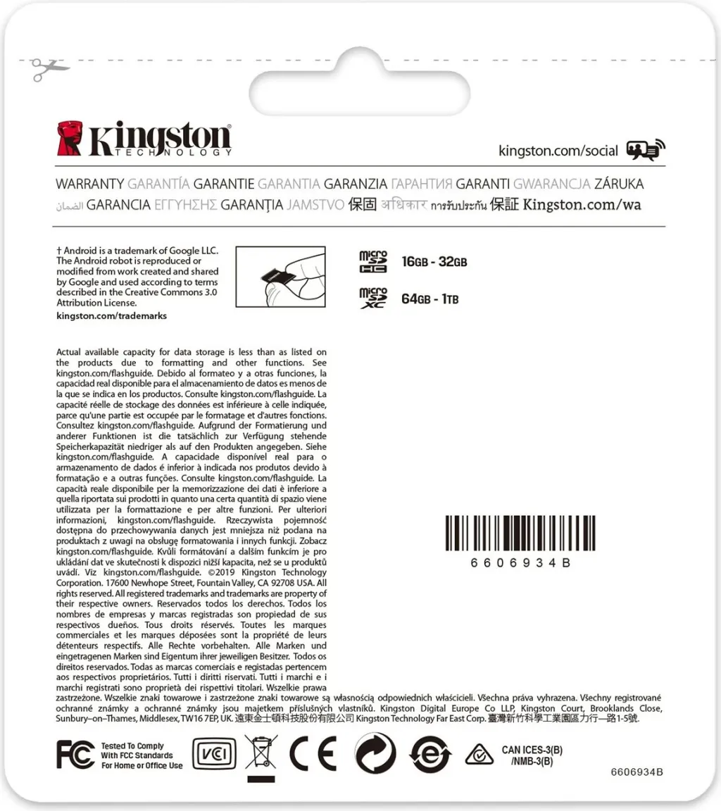 Kartë memorie Kingston Canvas Select Plus MicroSD, 512GB - 4