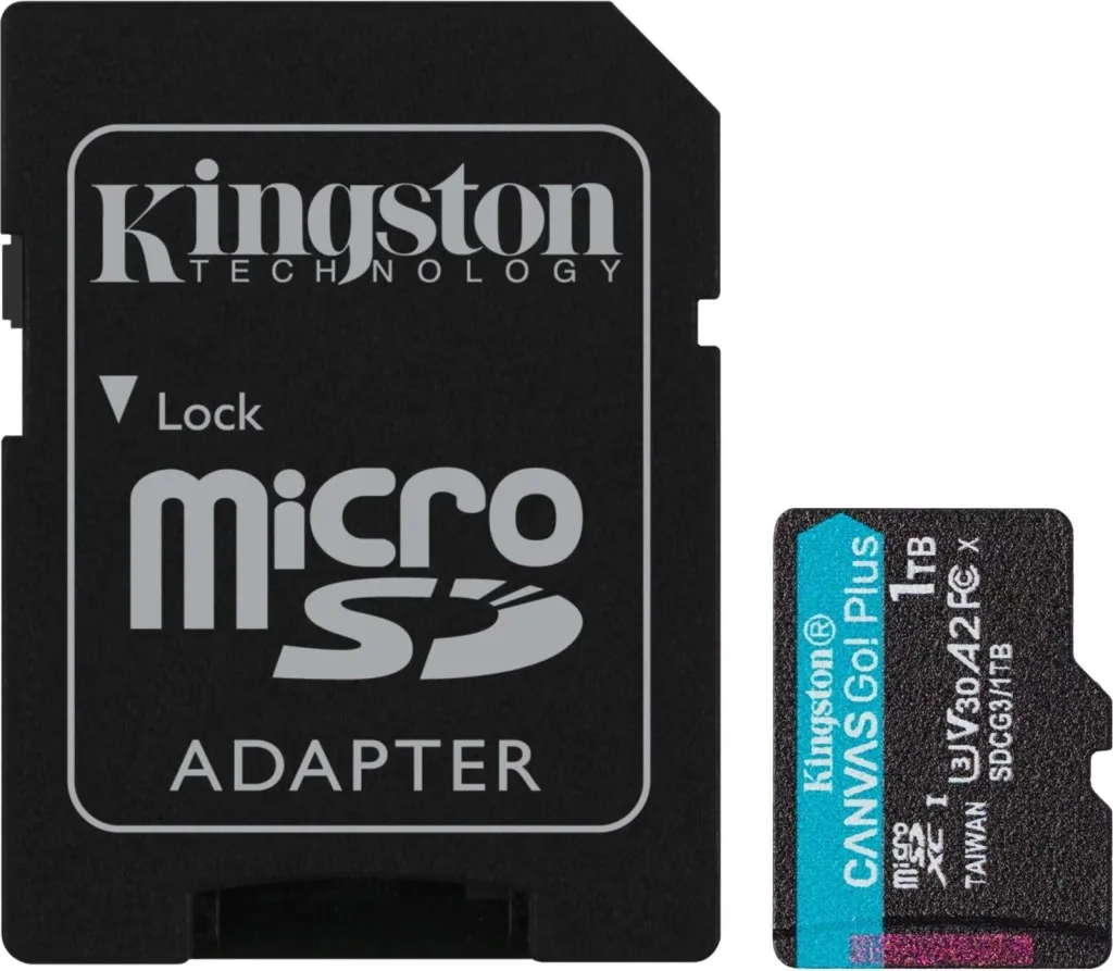 Kartë memorie SD + përshtatës Kingston Canvas Go Plus 1Tb Micro-SDXC+ ADAP - 1