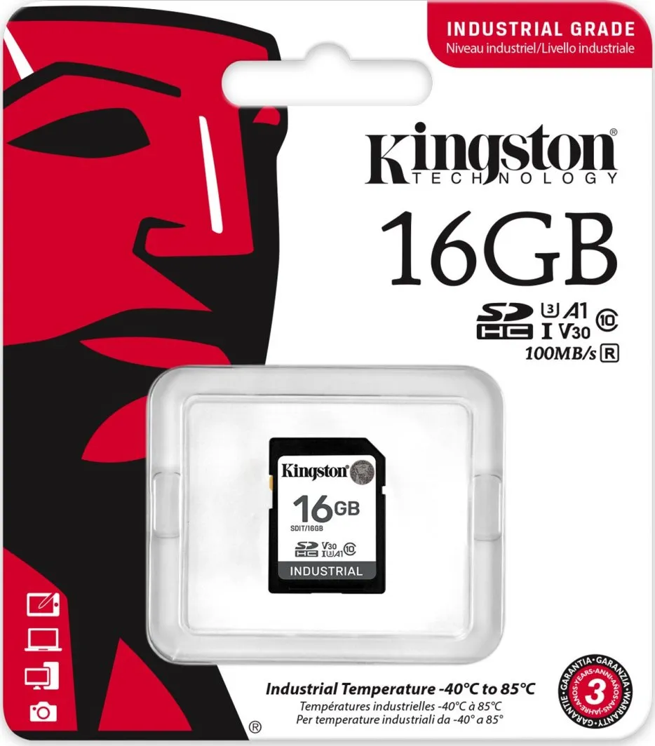 Kartë memorie Kingston Industrial SDHC, 16GB - 3