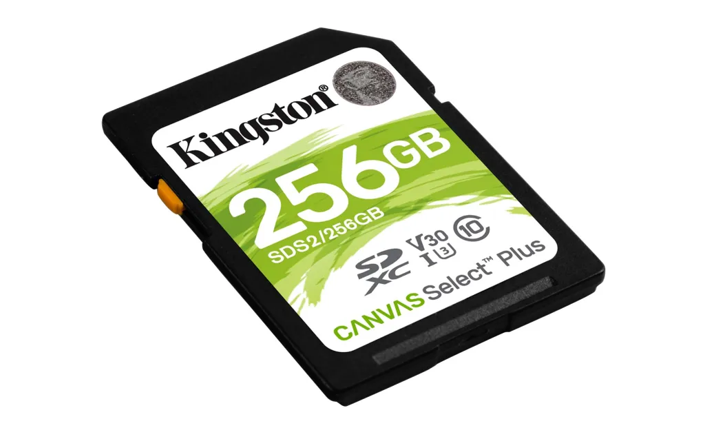 Kartë memorie Kingston Canvas Select Plus, SDXC, 256 GB, Class 10 - 2