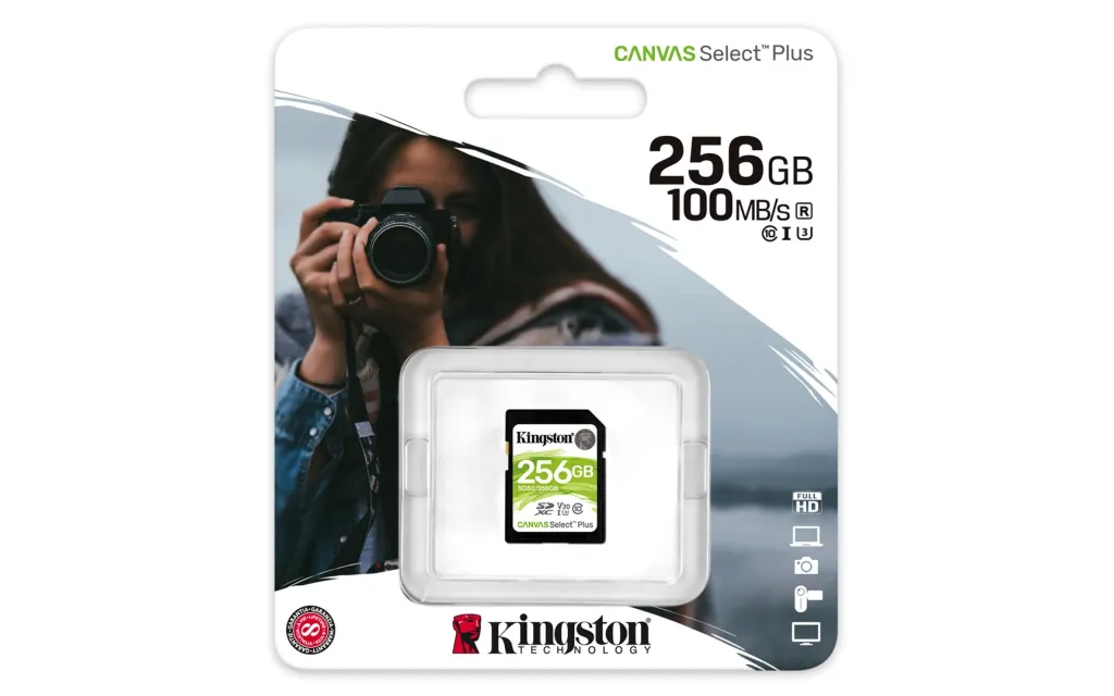 Kartë memorie Kingston Canvas Select Plus, SDXC, 256 GB, Class 10 - 3