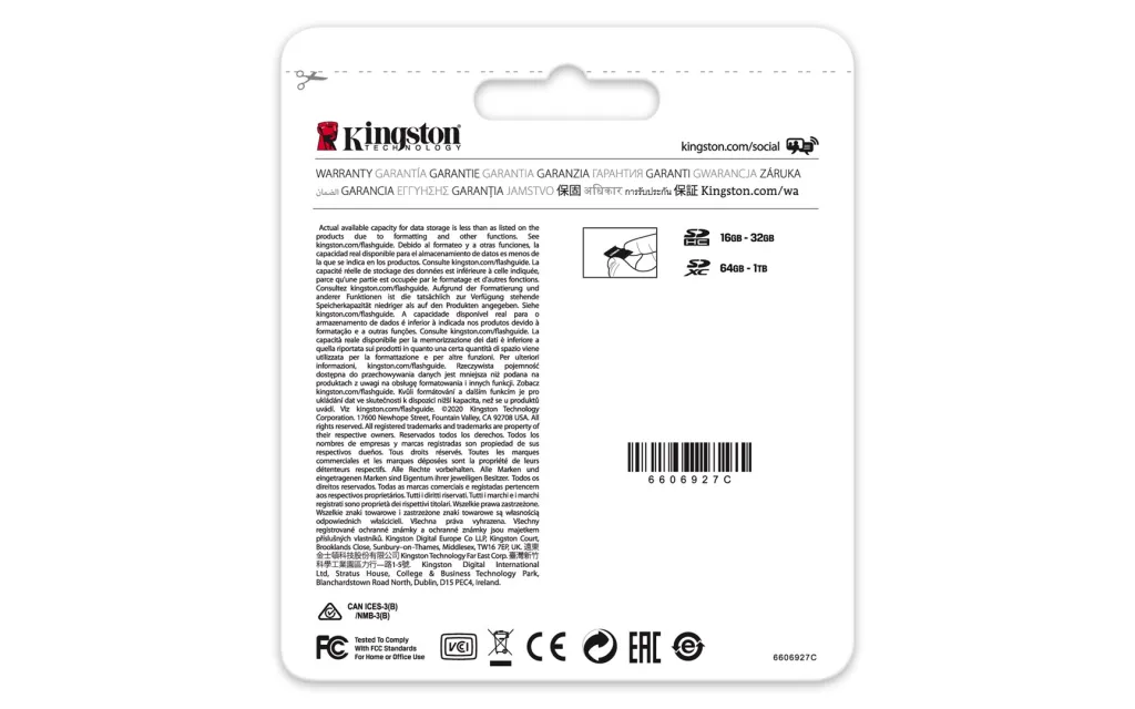 Kartë memorie Kingston Canvas Select Plus, SDXC, 256 GB, Class 10 - 4
