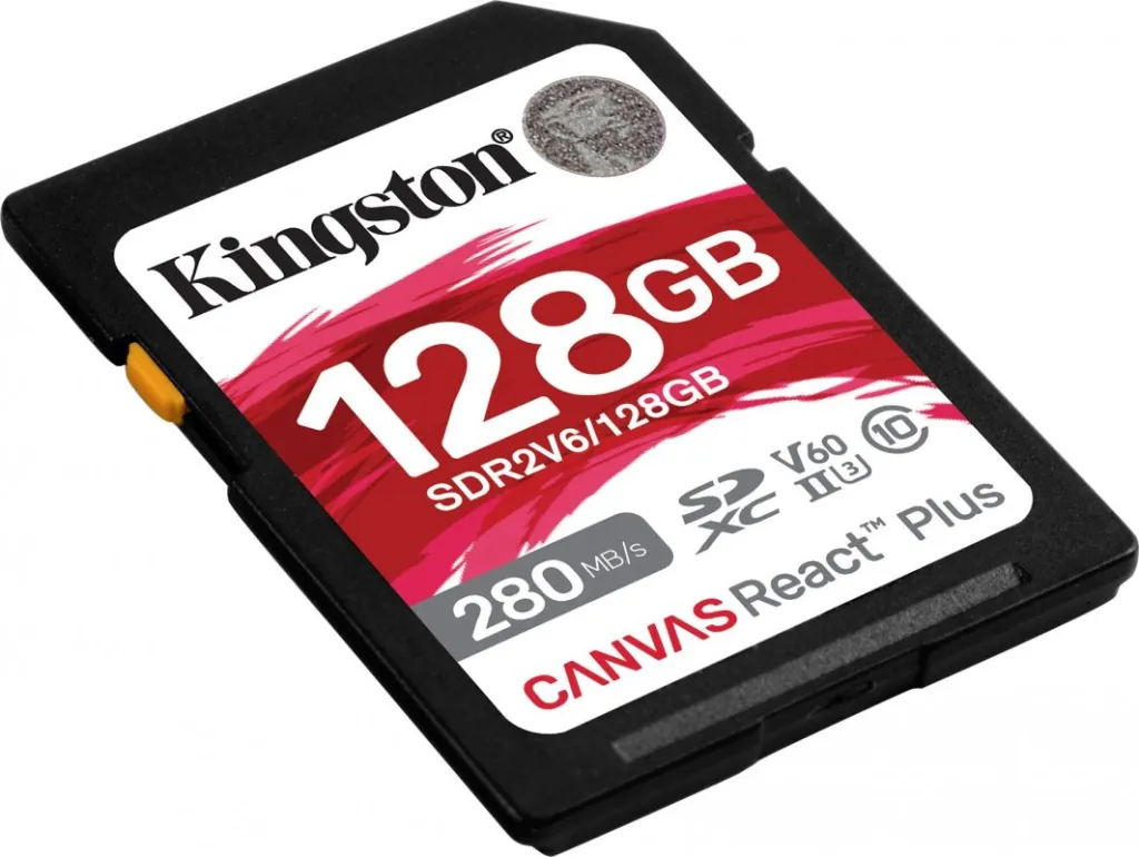 Kartë memorie Kingston Canvas React Plus, SDXC, 128GB - 2