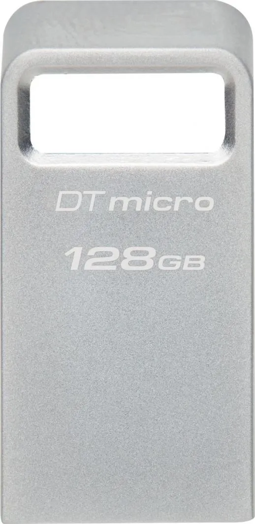 USB Kingston DataTraveler Micro Gen 2, 128 GB, e argjendtë - 1