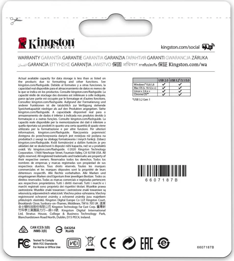 USB Kingston DataTraveler Micro Gen 2, 128 GB, e argjendtë - 5