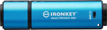USB Kingston IronKey, USB-C, 64GB, IKVP50C