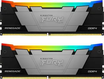 Memorie Kingston Fury Renegade RGB, DDR4, 64 GB, 3600 MHz, CL18, KF436C18RB2AK2/64
