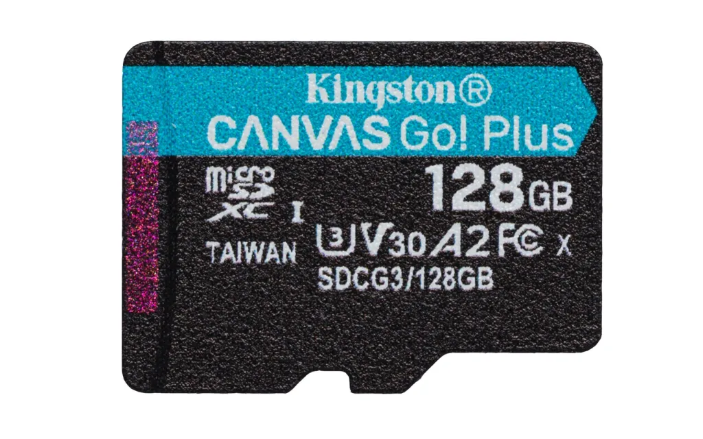 Kartë e memories Kingston Canvas Go Plus, MicroSD, 128 GB, Class 10 + përshtatës SD - 3