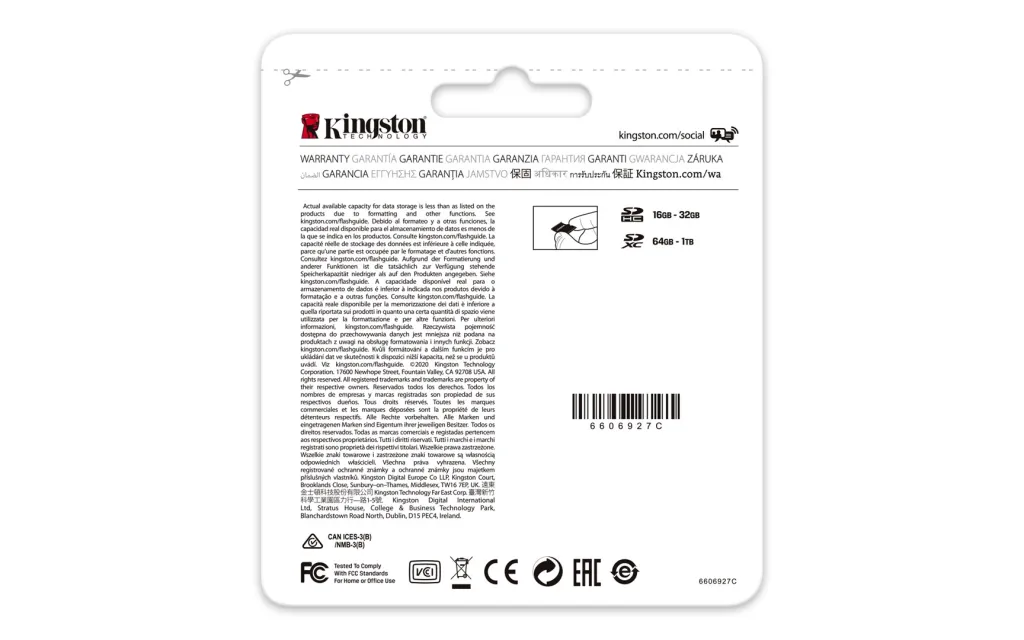 Kartë e memories Kingston Canvas Go Plus, MicroSD, 256 GB, Class 10 + përshtatës SD - 6