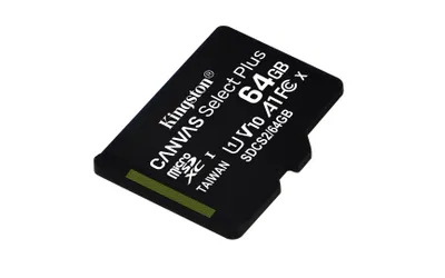 Kartë e memories Kingston Canvas Select Plus, MicroSDXC, 64 GB, Class 10 + përshtatës SD - 4