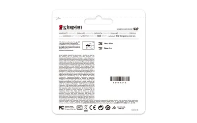 Kartë e memories Kingston Canvas Select Plus, MicroSDXC, 64 GB, Class 10 + përshtatës SD - 6