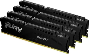 Memorie RAM Kingston FURY 128GB 5600MT/s DDR5 CL40 DIMM (4 x 32 GB) Beast XMP