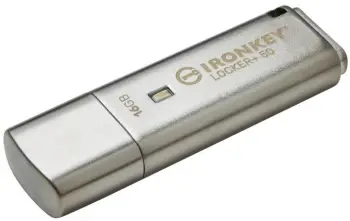 USB Kingston IronKey Locker+ 50, 16GB, i argjendtë