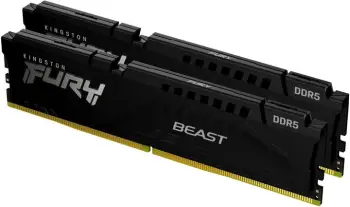 Module të memories Kingston Fury Beast Black 32GB (2x16GB) DDR5 5200 CL36