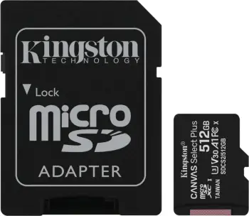 Kartë memorie Kingston microSDXC Canvas, 512GB