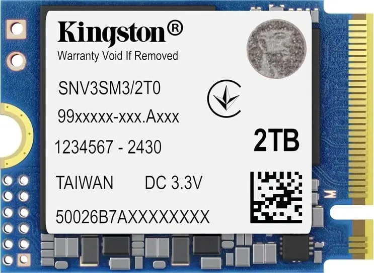 SSD Kingston NV3 M.2 2230, 2TB, PCI Express 4.0 - 1