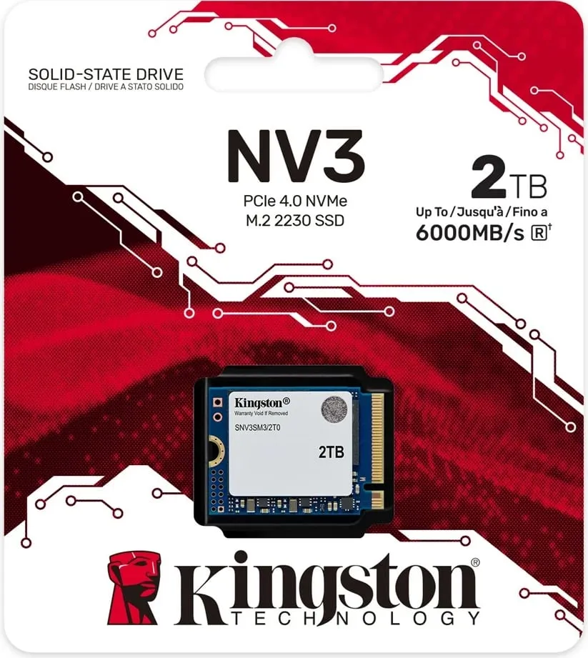 SSD Kingston NV3 M.2 2230, 2TB, PCI Express 4.0 - 3