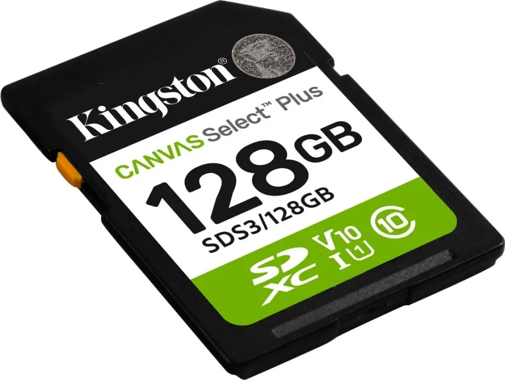 Kartë memorie SDXC Kingston Canvas Select Plus Gen3 128GB, 150MB/s, e zezë - 2
