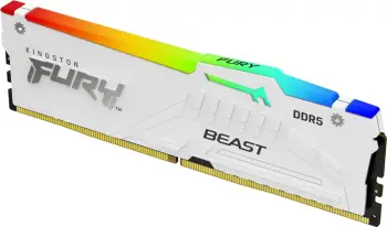 Modul i memories Kingston Fury Beast White RGB 32GB DDR5 5600 CL36, AMD EXPO