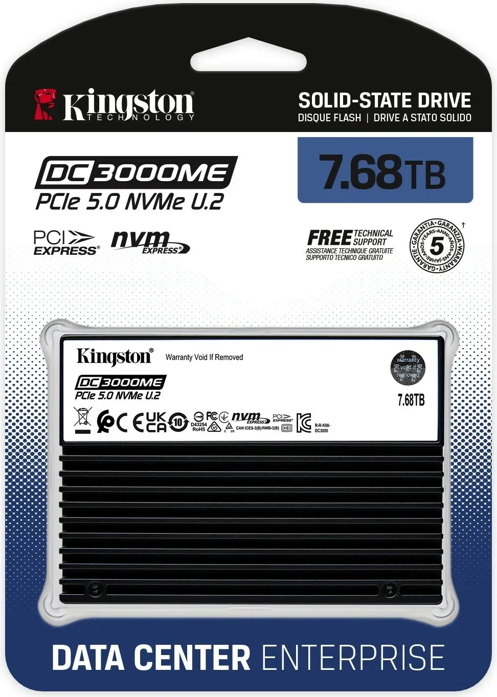SSD Kingston DC3000ME 7.68TB U.2 PCIe 5.0, për servera - 4