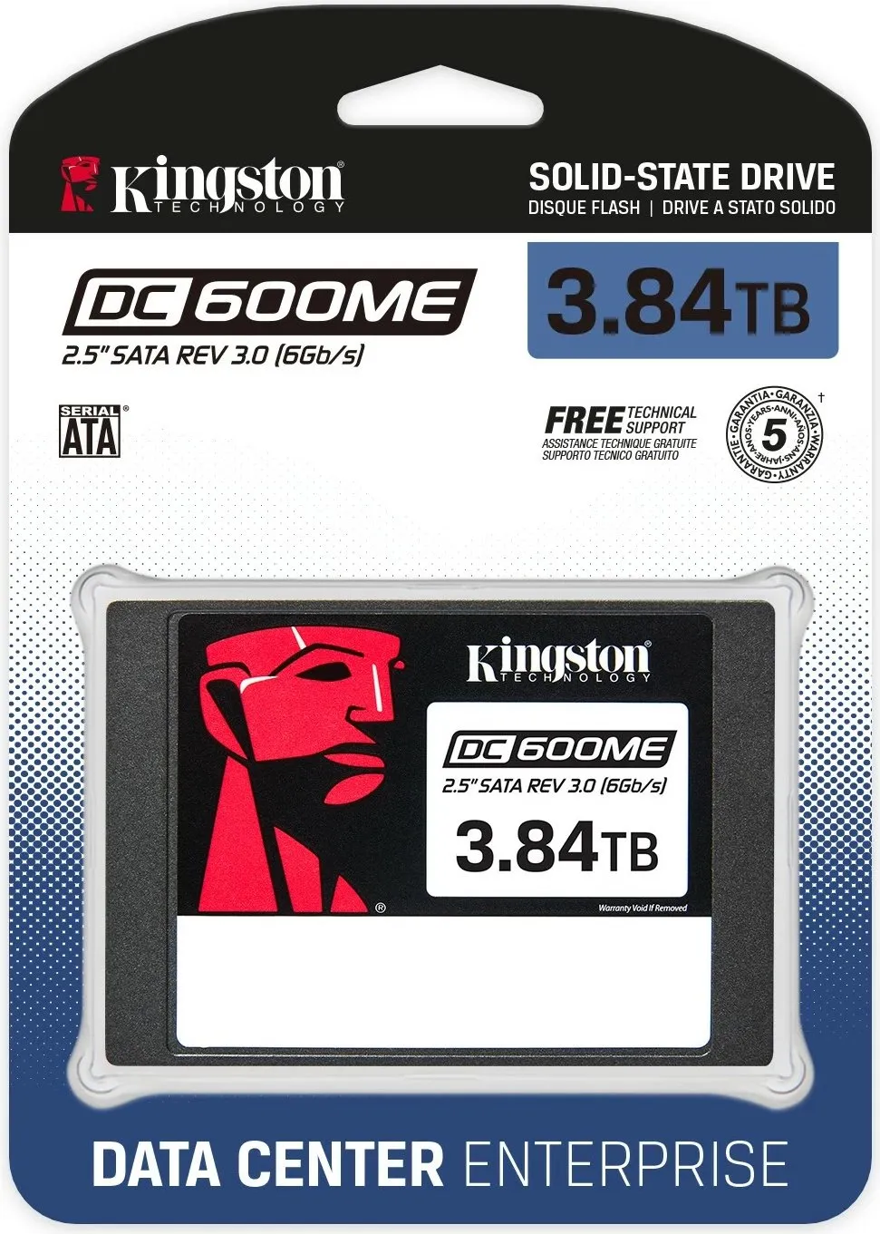 SSD Kingston DC600ME 3.84TB, 2.5", SATA III, për serverë - 3