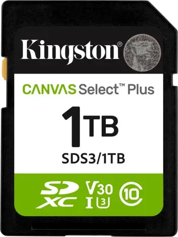 Memorie kartelë Kingston Canvas Select Plus Gen3 1TB SDXC UHS-I Class 10