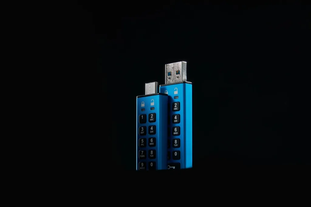 USB stick Kingston IronKey Keypad 200, 512GB, kaltër - 3