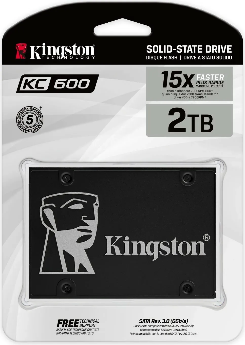 Disk SSD Kingston KC600, 2TB, 2.5" SATA III - 4