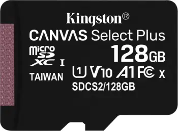 Kartë e memories Kingston Canvas Select Plus, MicroSDXC, 128 GB, Class 10