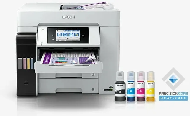 Printer inkjet Epson EcoTank ET-5880, A4, 25 ppm, 4800 x 2400 DPI, i bardhë - 3