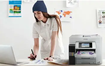 Printer inkjet Epson EcoTank ET-5880, A4, 25 ppm, 4800 x 2400 DPI, i bardhë
