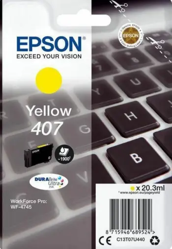 Ngjyrë Epson Wf-4745 C13T07U440, e verdhë