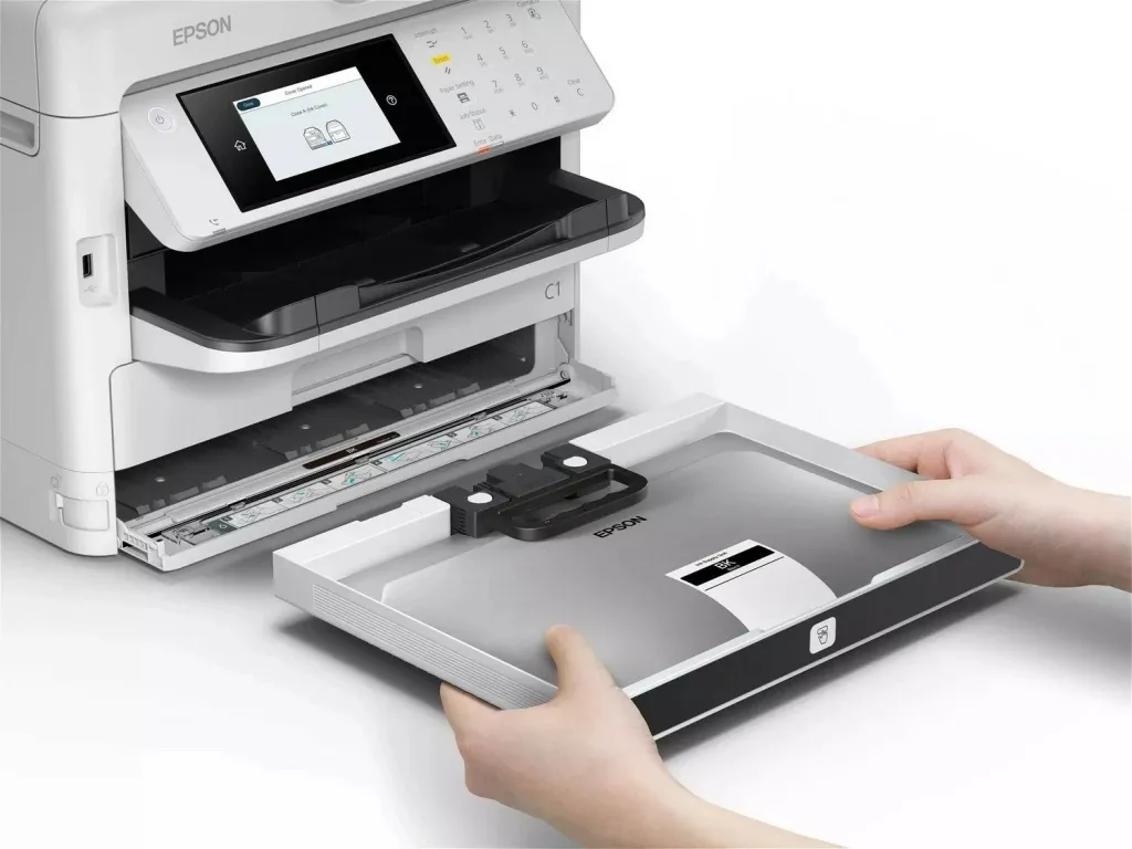 Printer multifunksional Epson WF-M5899DWF, A4, Wi-Fi, i bardhë - 3