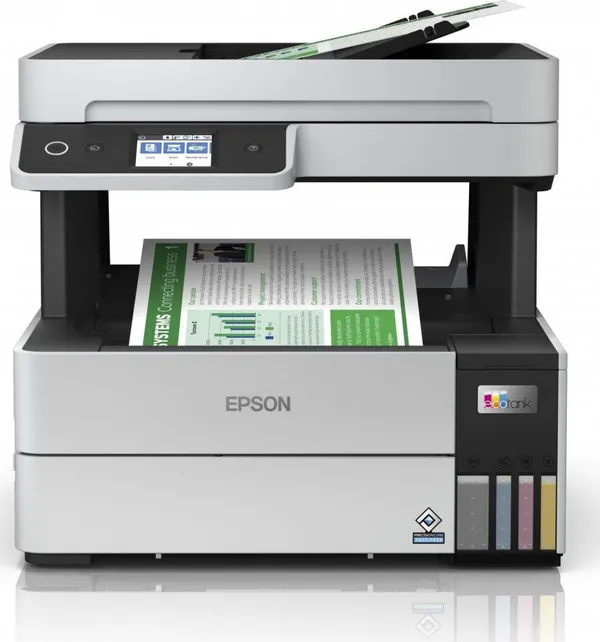 Printer shumëfunksional Epson EcoTank L6460 (C11CJ89403), A4, Wi-Fi, i zi - 1