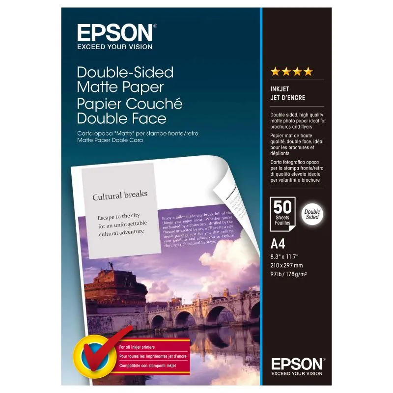 Fletë Epson, A4, 50 fletë - 1