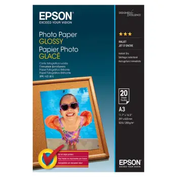 Letër fotografike Epson Photo Paper Glossy, A3, 20 copë