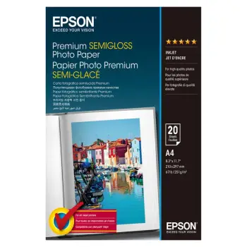Letër me ngjyrë Epson A4, Premium Semigloss, 20 copë