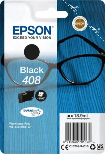 Ngjyrë Epson Singlepack 408 DURABrite, e zezë