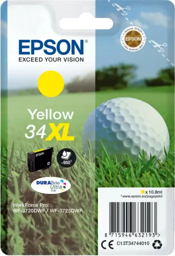 Ngjyrë Epson Singlepack 34XL DURABrite Ultra Ink, e verdhë