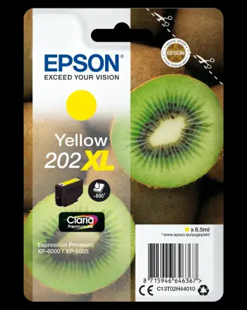 Ngjyrë Epson 202XL,Premium Ink,XL, e verdhë