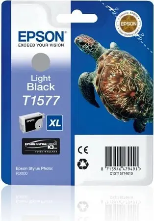 Ngjyrë EPSON T1577 për printer Stylus Photo R3000, 25.9ml, e hirtë