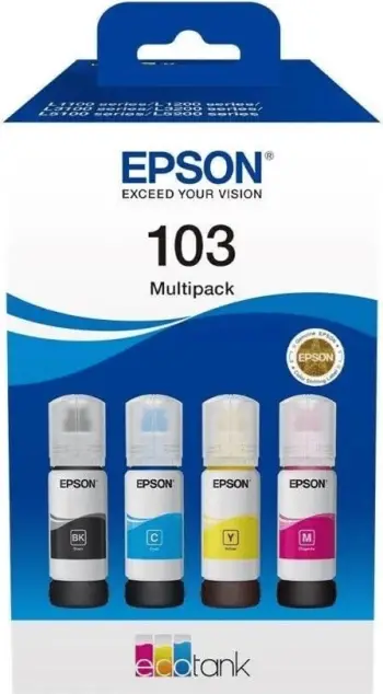 Ngjyrë Epson 103 EcoTank, 4 ngjyra
