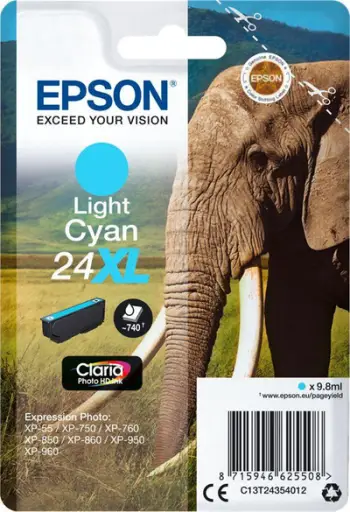 Ngjyrë Epson Singlepack Light 24XL Claria Photo Ink, cyan