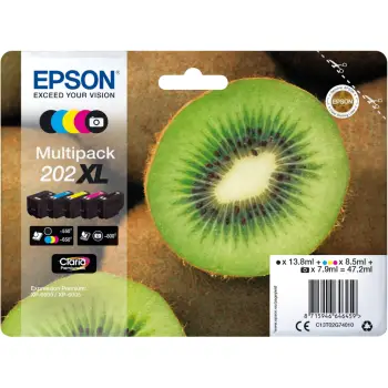 Ngjyrë Epson 202XL Premium, 5 ngjyra