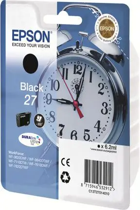Ngjyrë për printer Epson DURABrite Ultra Ink 27, 350 faqe, e zezë