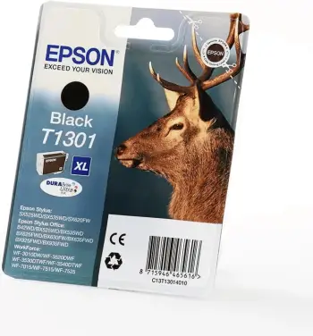 Ngjyrë Epson Singlepack T1301 DURABrite Ultra Ink, e zezë